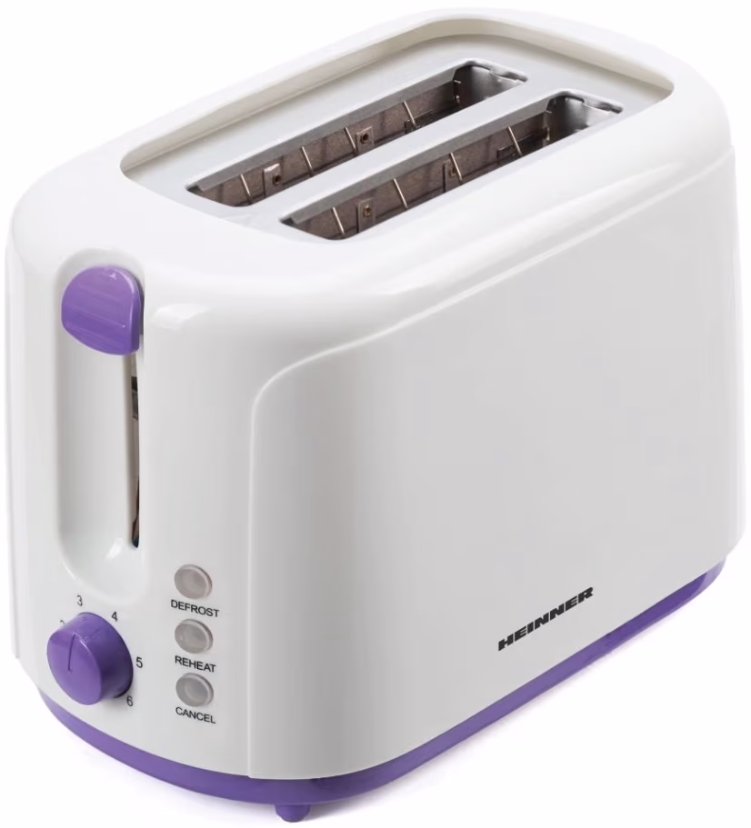 Тостер Heinner TP750UV, 2 тоста, 750 Вт, Белый