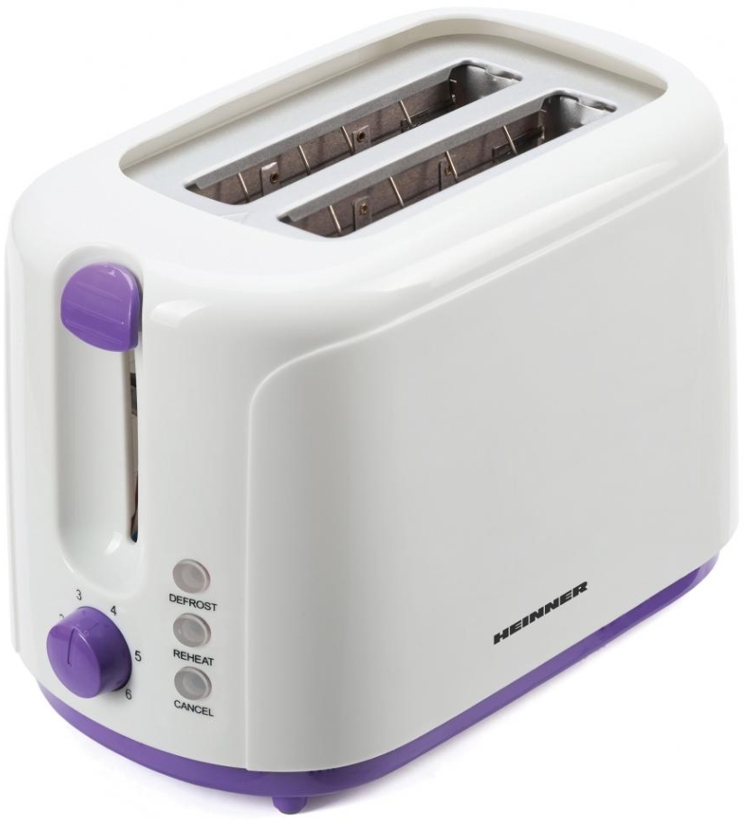 Тостер Heinner TP750UV, 2 тоста, 750 Вт, Белый photo 1