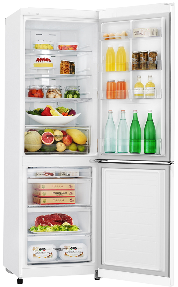 Frigider cu doua usi LG GAB429SQUZ / 302 l / 191 cm / A++ / Alb photo 3