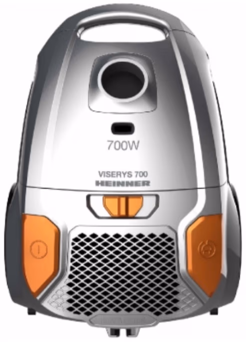 Aspirator cu sac Heinner HVCMGRY1400V2, 3.0 l  si mai mult, 700 W, 76 dB, Sur/orange