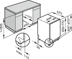 Mas. de spalat vase incorporabila Miele G4782SCVi thumbnav 3