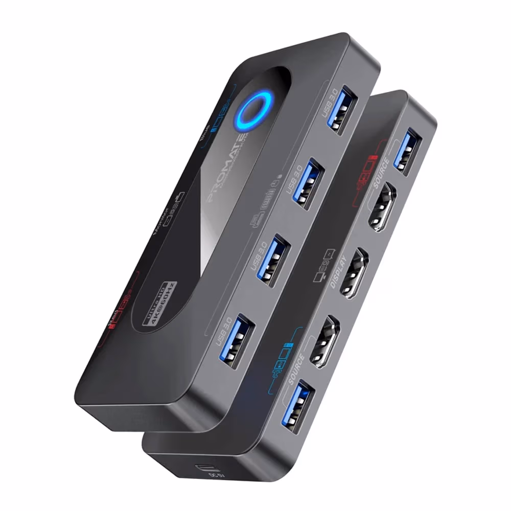 USB Hub Promate Media Switch-KVM 