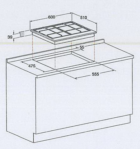 Встраиваемая  газовая панель Hotpoint - Ariston PC640TAVR/HA photo 2