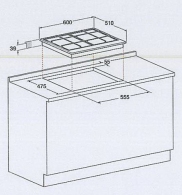 Встраиваемая  газовая панель Hotpoint - Ariston PC640TAVR/HA thumbnav 2