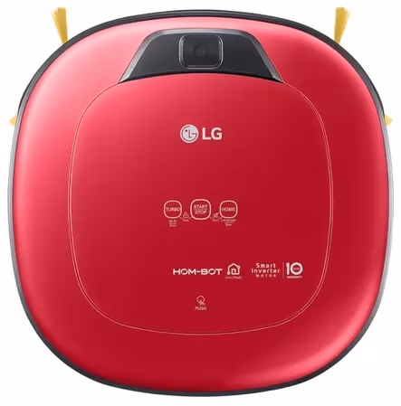 Пылесос-робот LG VRF6670LVT, 23 Вт, 69 дБ, Красный 
