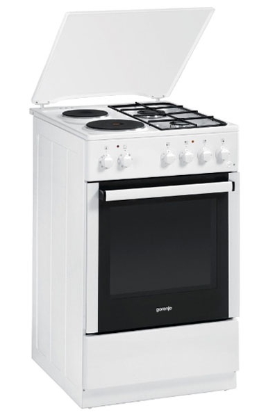 Комбинированная плита Gorenje KN55102AW2 / 4 конфорок / Эмалированная photo 1