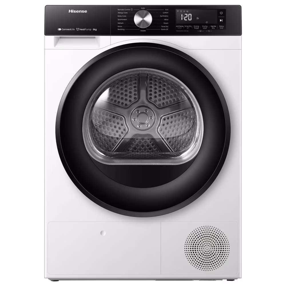 Masina de uscat rufe Hisense DH3S802BW3 