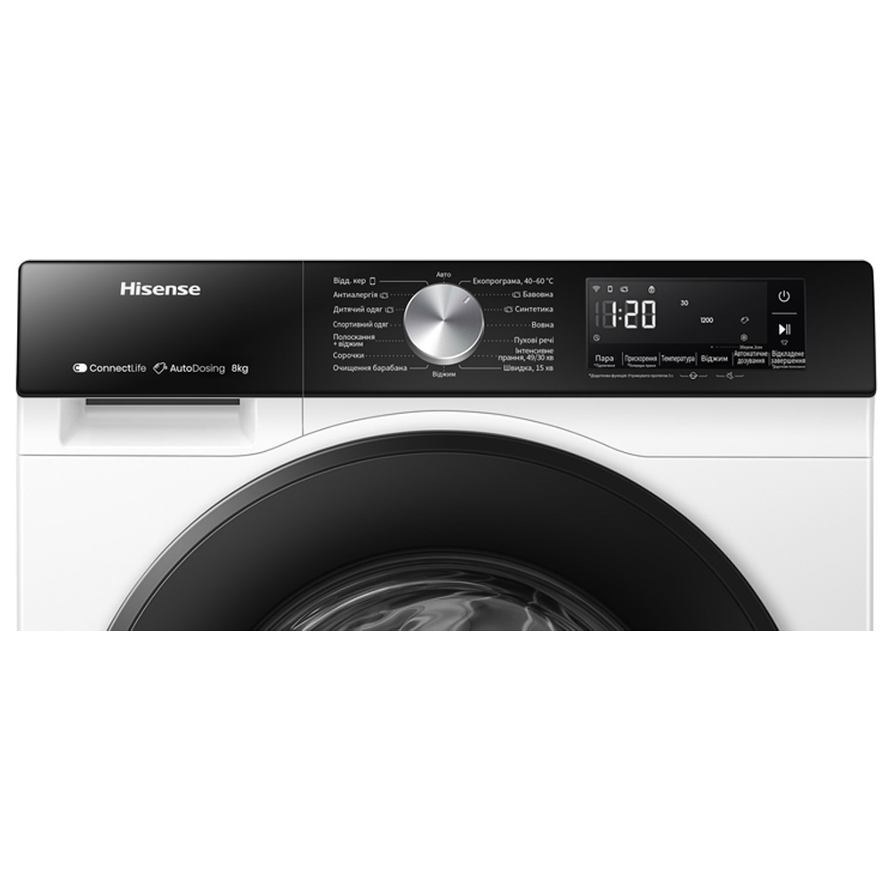 Masina de spalat Hisense WF3S8045BW3 8 kg / 1400 rot/min / A / Alb photo 4