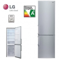 Холодильник с нижней морозильной камерой LG GBB539PVHWB, 300 л, 191 см, A+
