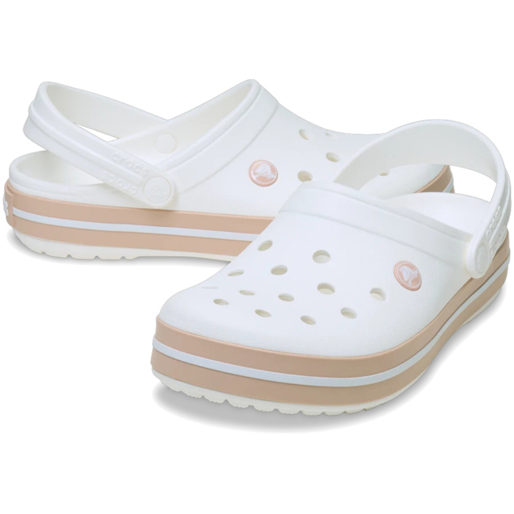 Шлепанцы Crocs Crocband / Женский / 38-39 / Белый photo 3