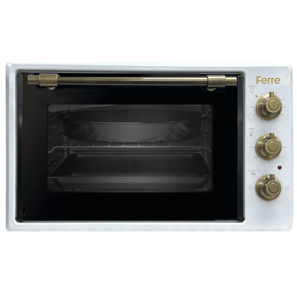 Электрическая печь Ferre 37300retroWh, 37 л, 1400 Вт, Белый