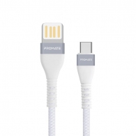 Cablu USB-A - USB Type-C Promate VigoRay-C White thumbnav 1
