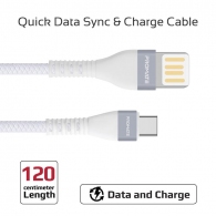 Cablu USB-A - USB Type-C Promate VigoRay-C White thumbnav 2