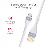 Cablu USB-A - USB Type-C Promate VigoRay-C White thumbnav 5