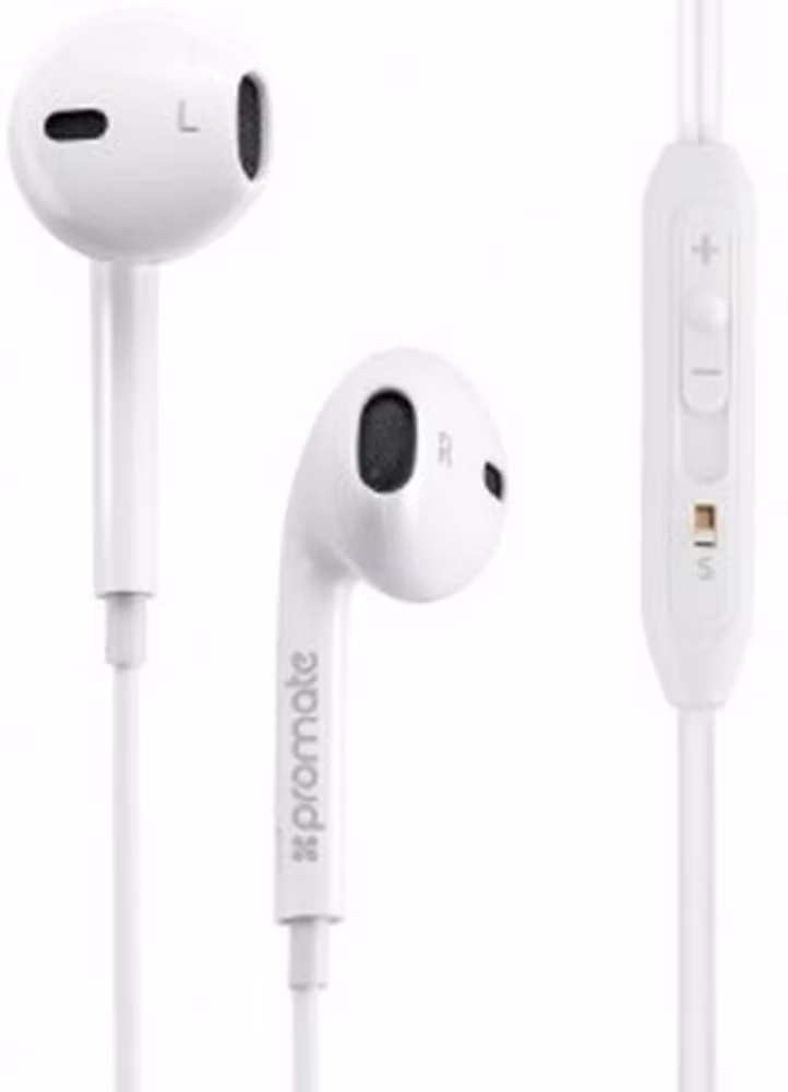 Наушники проводные Promate CASGEARPODIS2WH
