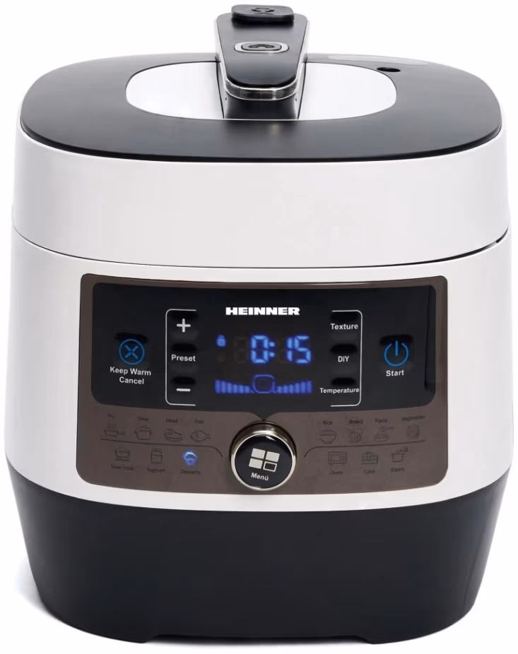Multifierbator Heinner HPCK6WH, 3.3 l, 900 W, 14 programe, Alb