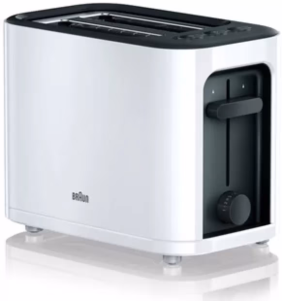 Prajitor de paine Braun HT3000WH, 2, 1000 W, Alb 