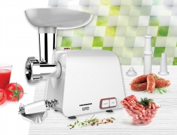 Tocator de carne Heinner MG1340WH, 1.2 kg/min, 1340 W, Alb thumbnav 2
