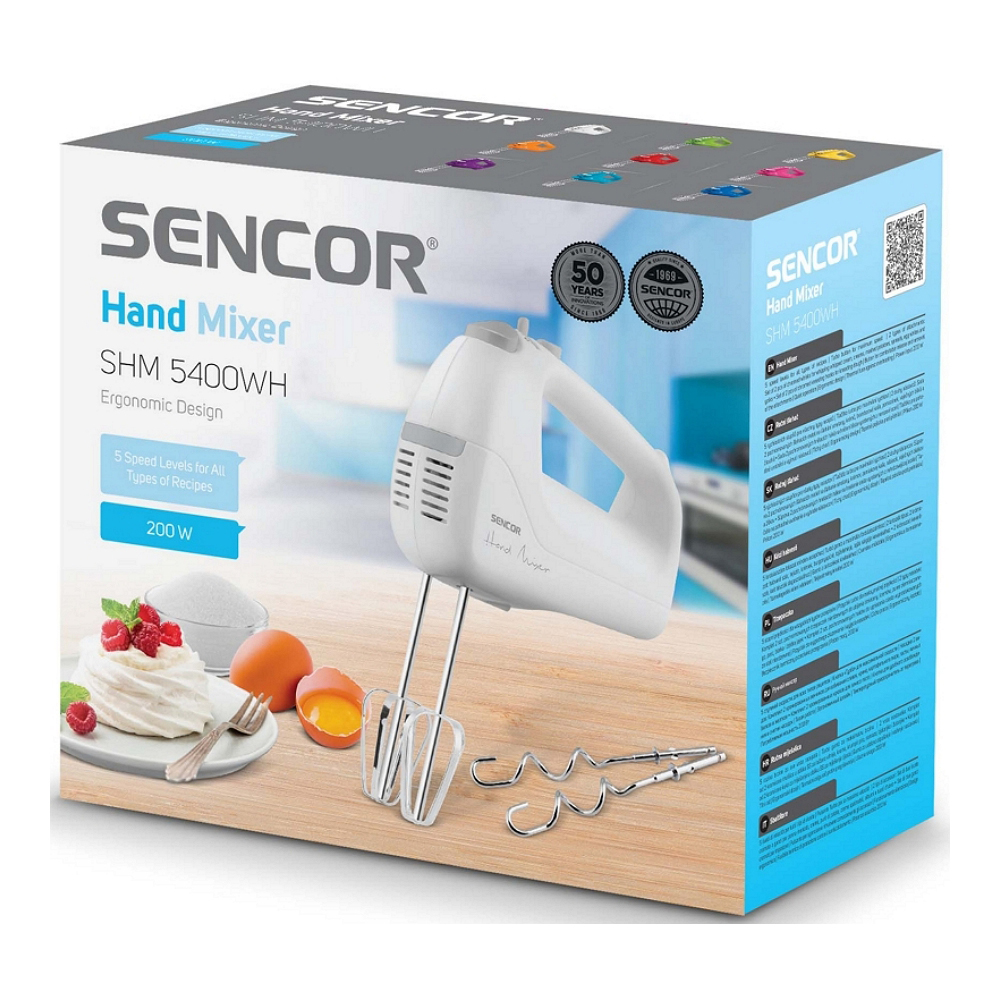 Mixer De mana Sencor SHM5400WH / 5 Mpix viteze / Alb photo 7