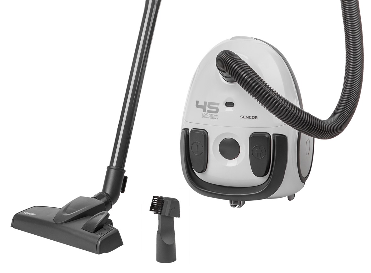 Aspirator cu sac Sencor SVC45WH / 850W / Alb photo 1 Aspirator cu sac Sencor SVC45WH / 850W / Alb photo 1