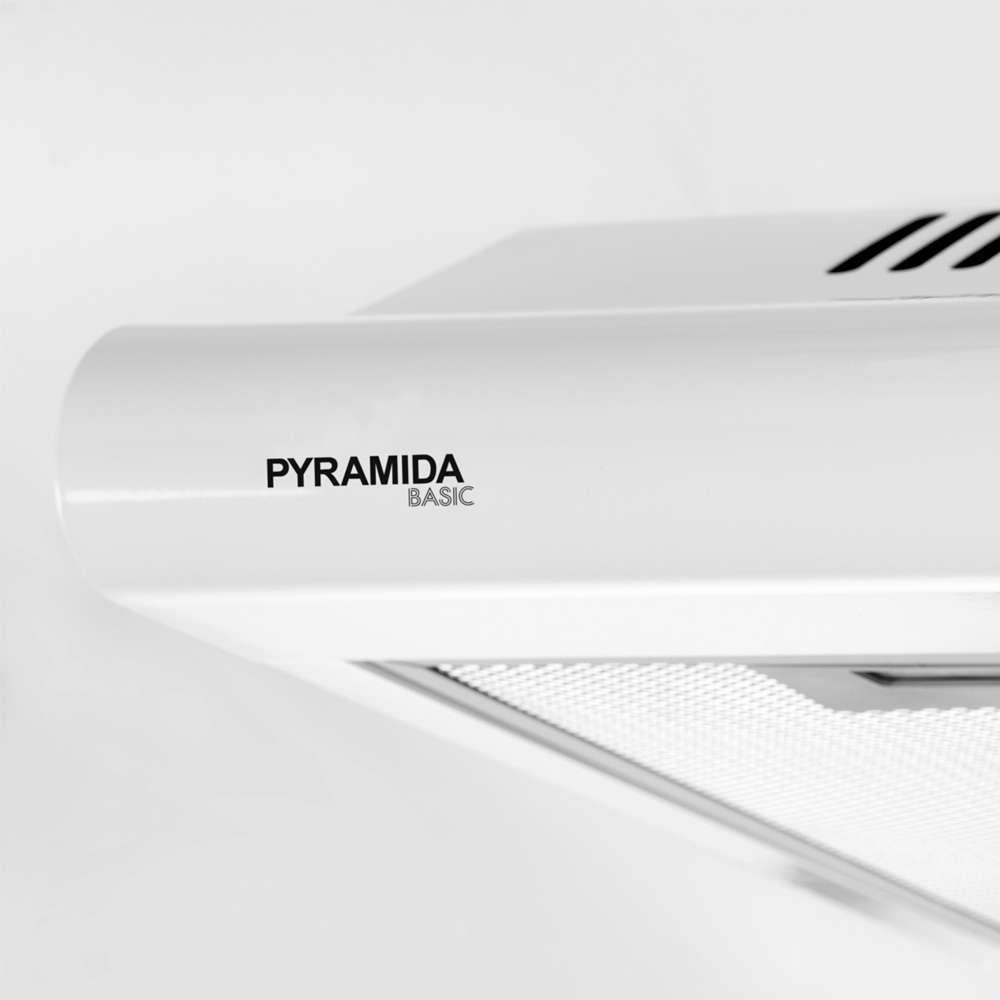 Вытяжка Pyramida UNO 60 WH / Плоская / До 9 кв.м / Белый photo 2