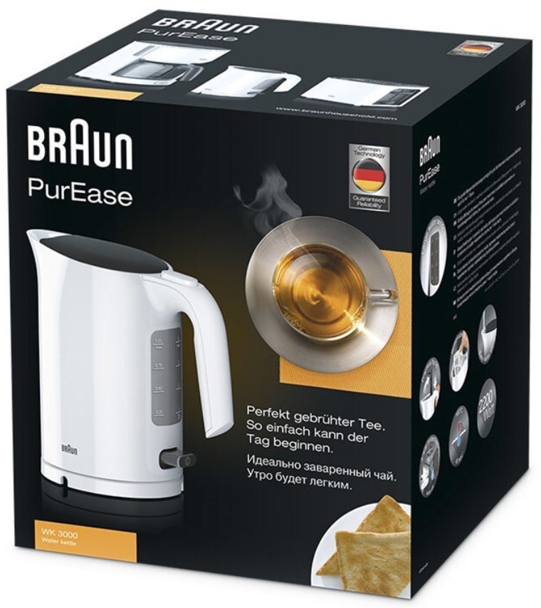 Чайник электрический Braun WK3000WH photo 3