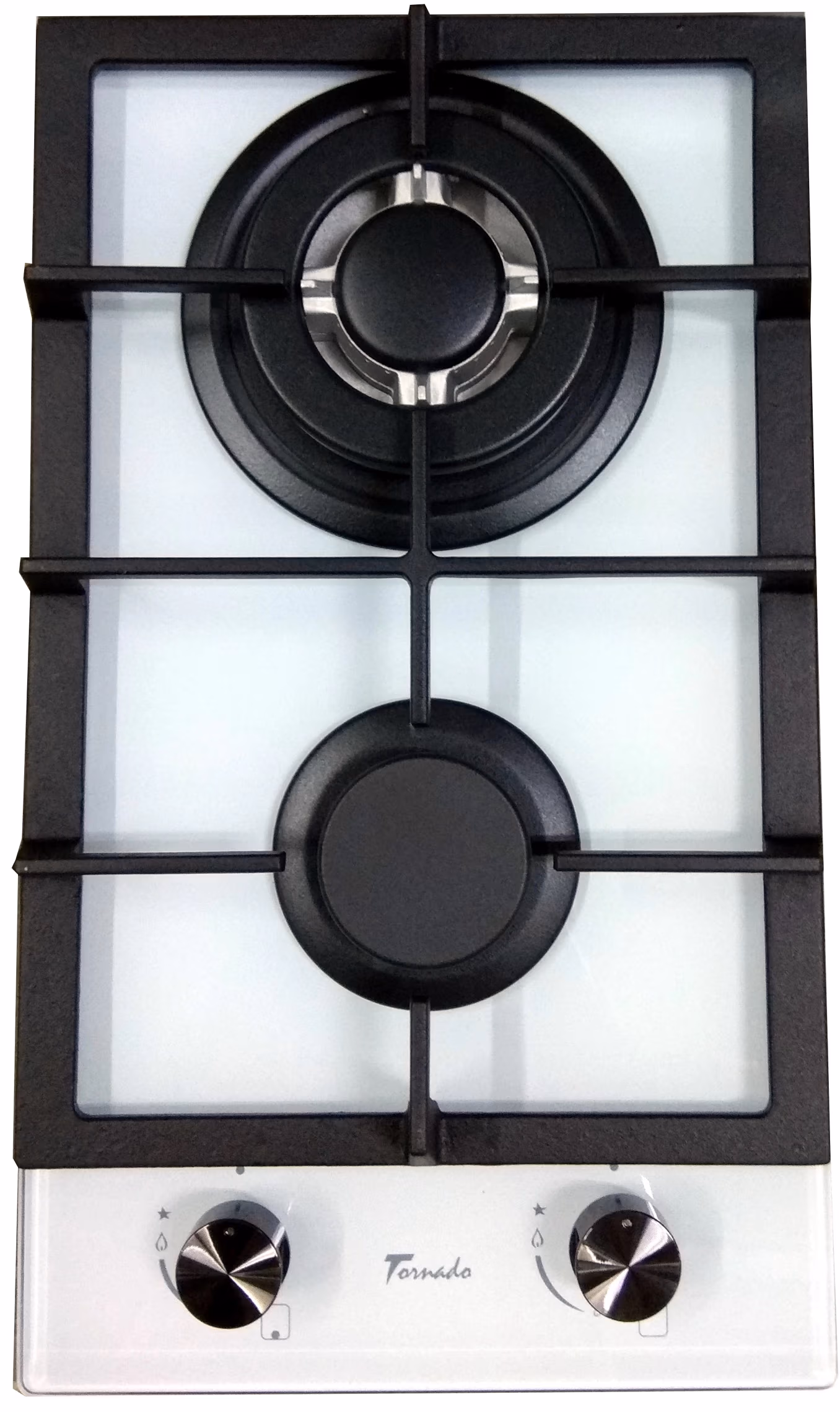 Встраиваемая  газовая панель Tornado XFG 3023 WH TURBO Iron Glass 