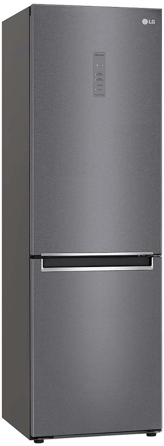 Frigider cu doua usi LG GAB459MLWL / 341 l / 186 cm / A+ / Gri photo 4