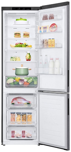 Frigider cu doua usi LG GA-B509CLWL / 384 l / 203 cm / A+ / Gri photo 3