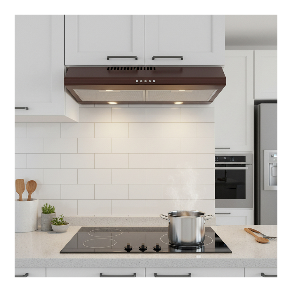 Вытяжка Eurolux CLASSICO 60 BROWN / Плоская / До 18 кв.м / Коричневый photo 6