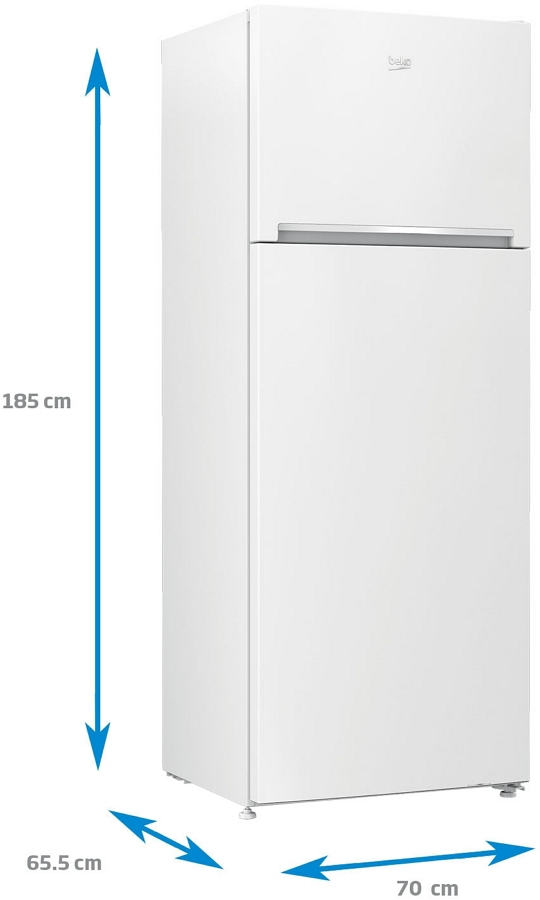 Холодильник двухдверный Beko RDSE465K30WN / 437 л / 185 см / F / Белый photo 5