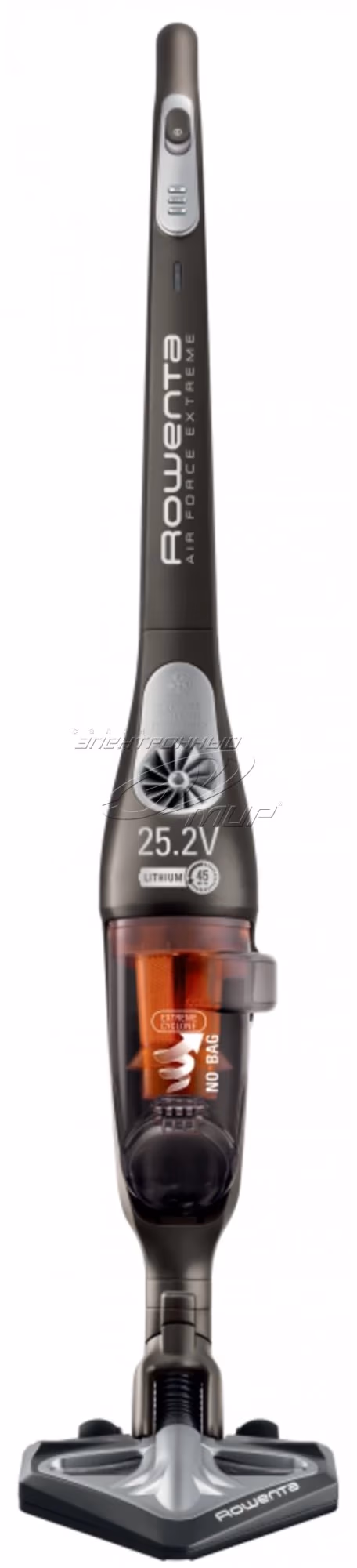 Пылесос вертикальный Rowenta RH8829WO, 25 Вт, 80 дБ, Серый 