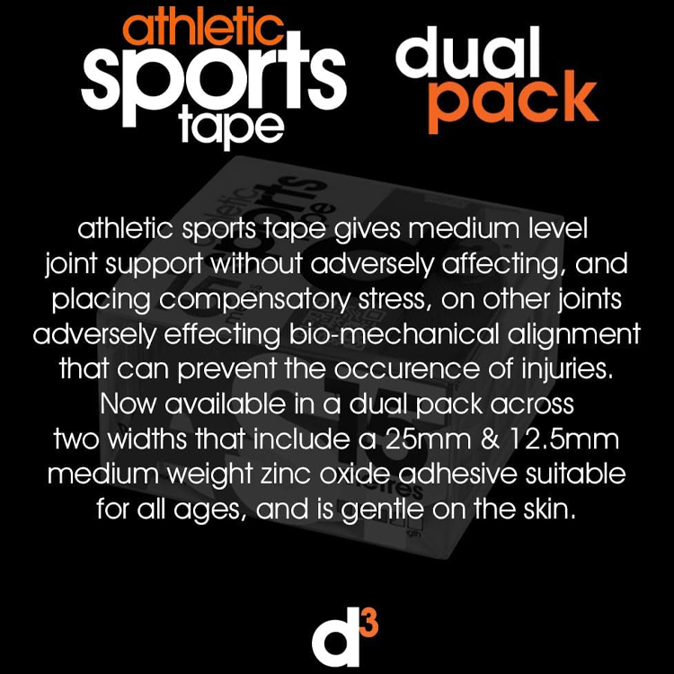 Тейп спортивный d3 AST Athletic Strapping 25+12.5mm DualPK photo 2