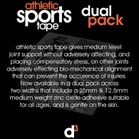 Тейп спортивный d3 AST Athletic Strapping 25+12.5mm DualPK thumbnav 2