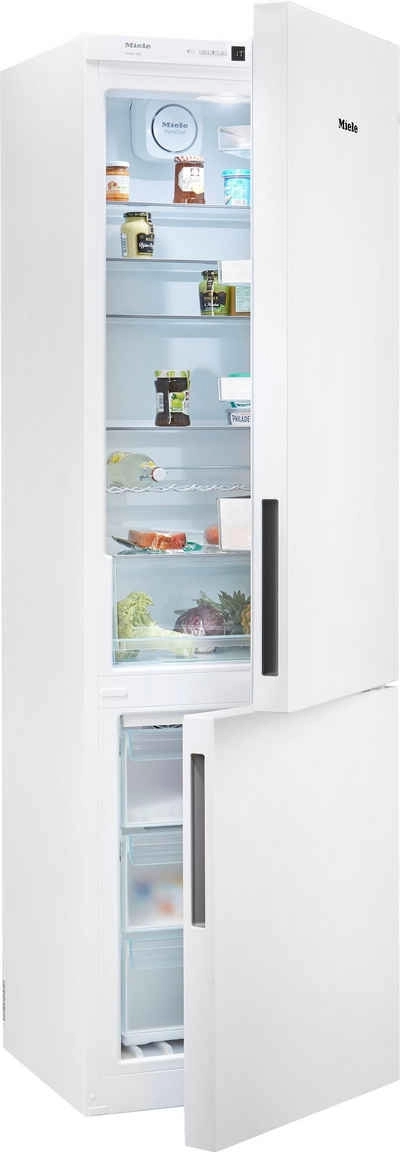 Холодильник с нижней морозильной камерой Miele KFN29162 D ws, 338 л, 201.1 см, A++, Белый