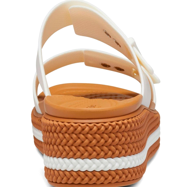 Sandale Crocs Brooklyn pt Femei / 39-40 / Maro/Alb photo 5