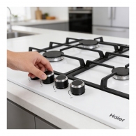 Plita cu gaz incorporabila Haier  HHX-M64CWW thumbnav 4