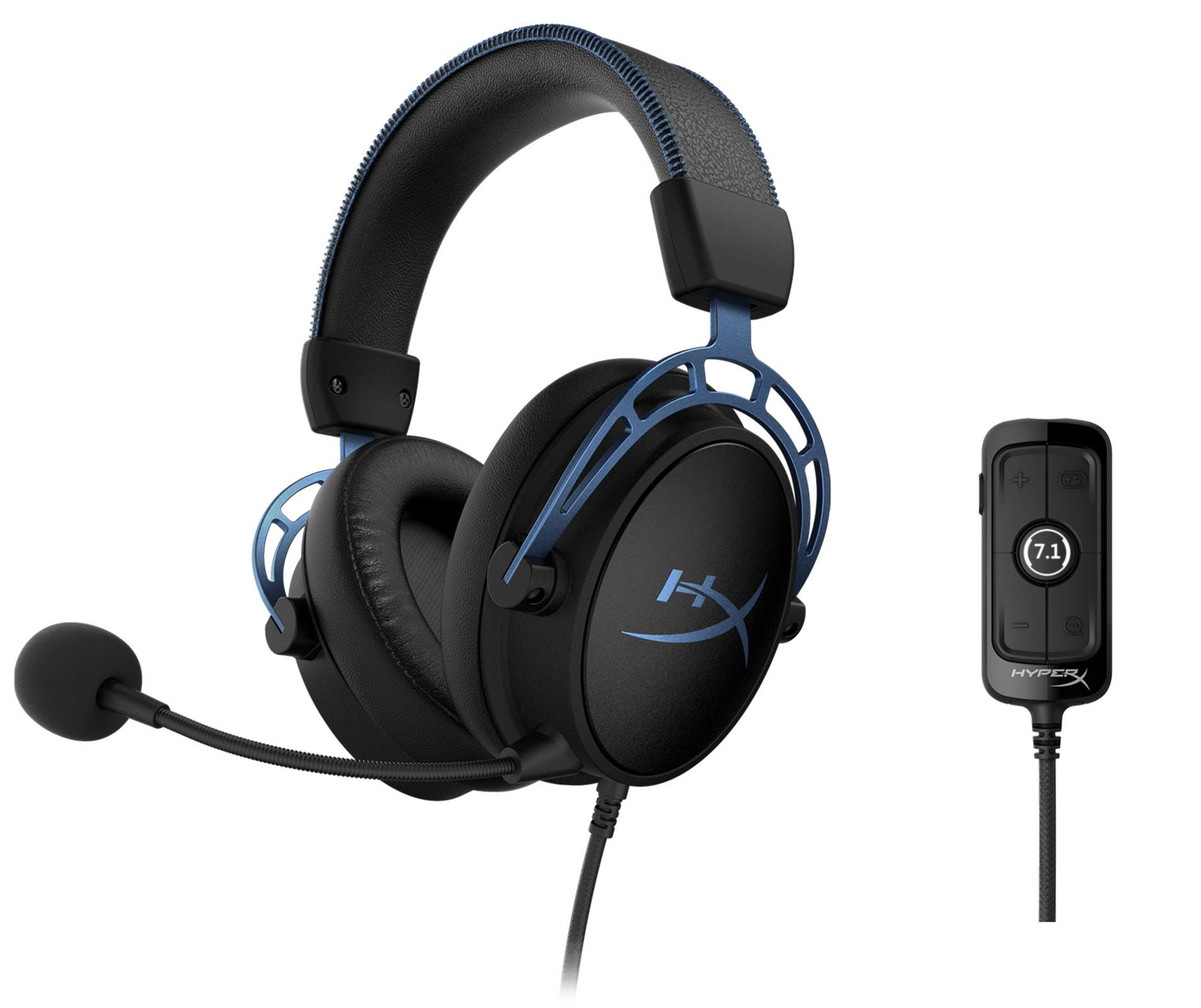 Наушники HyperX Чёрный с синим / Игровой / Чёрный с синим photo 3