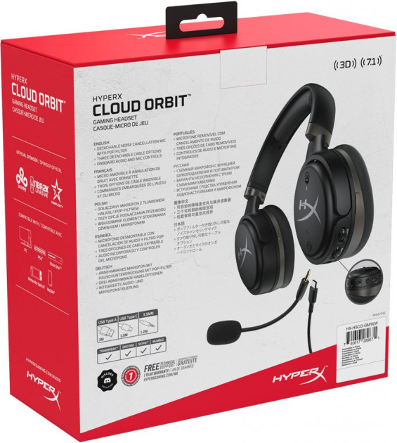 Căști HyperX Negru cu sur / Gaming / Negru cu sur photo 8