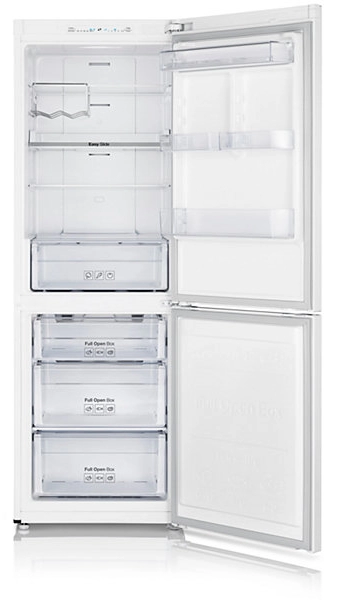 Холодильник с нижней морозильной камерой Samsung RB29FSRNDWW, 290 л, 178 см, A+, Белый