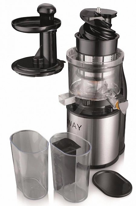 Соковыжималка шнековая Gorenje JC4800VWY, 0.6 л, 200 Вт, 1 скоростей, Черный photo 4