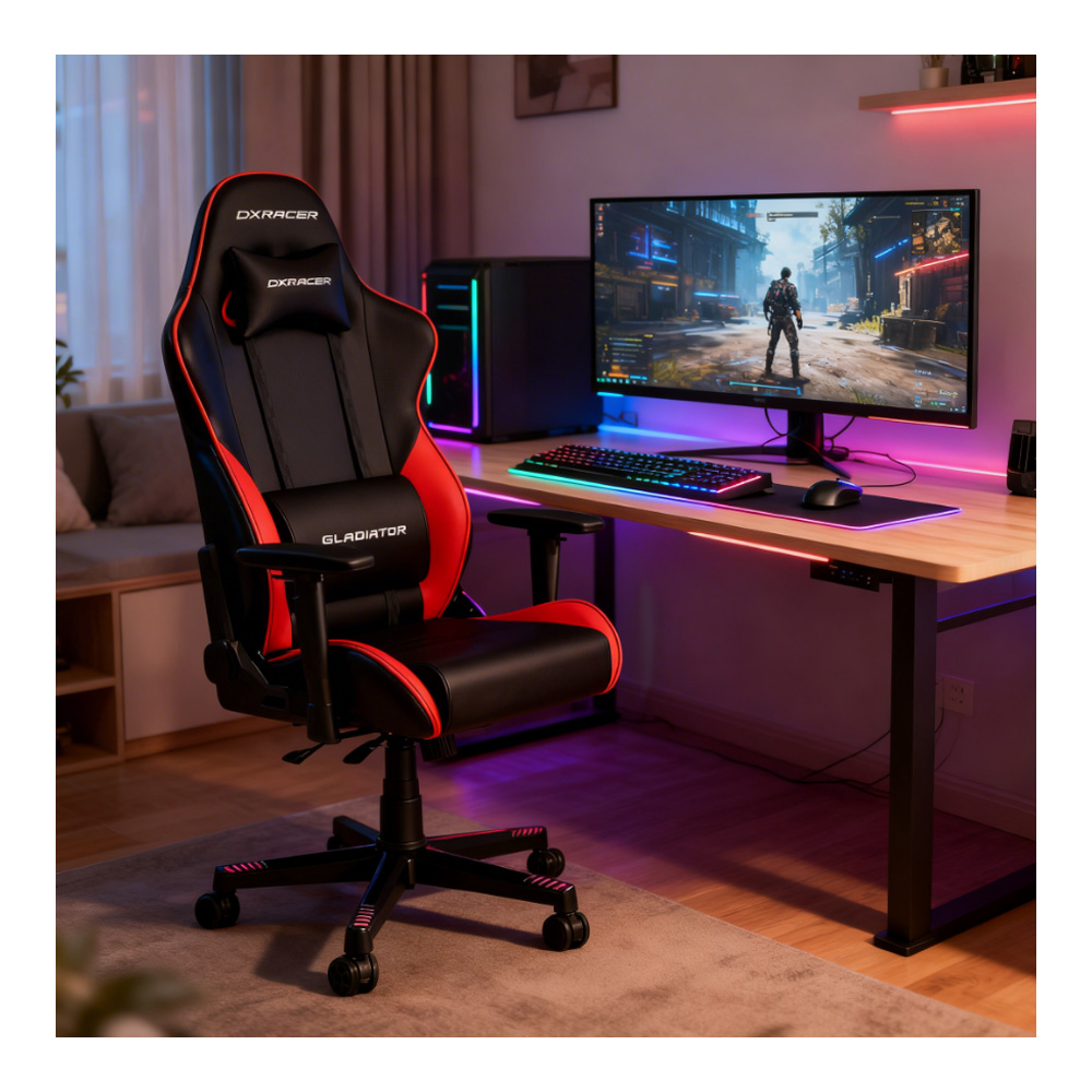 Игровое кресло DXRacer GLADIATOR-N23-L-N-LTC-X1 BLACK/RED photo 8