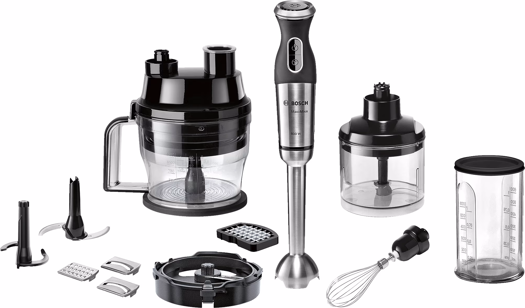 Блендер Bosch MSM881X1, 12 скоростей, Черный 