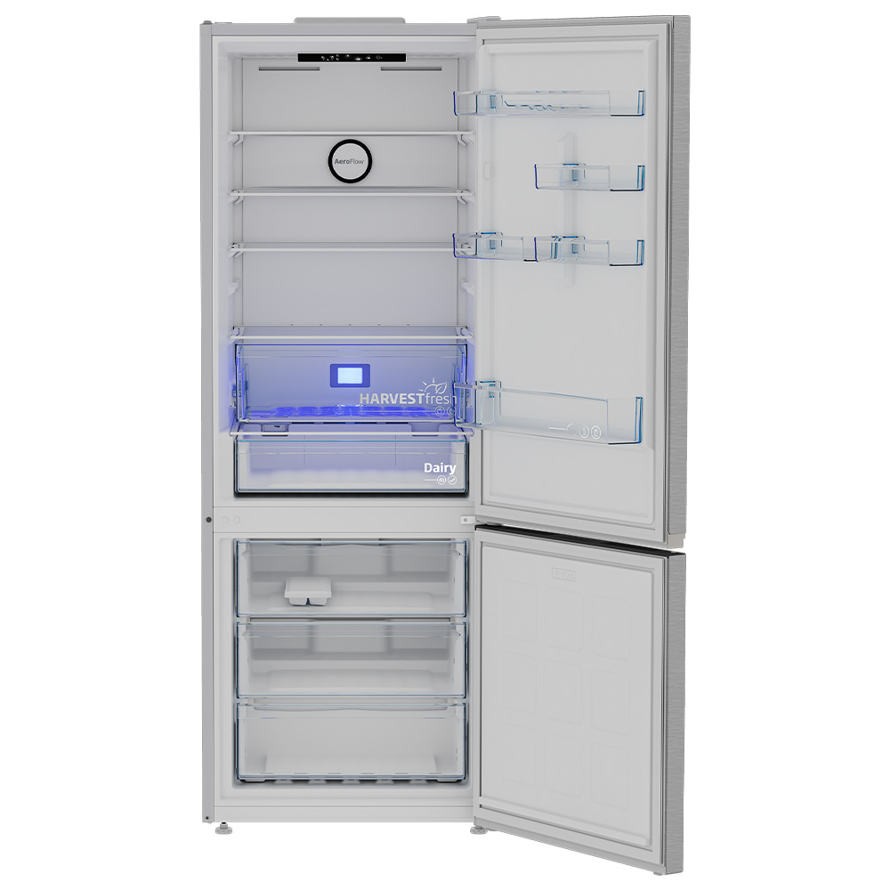Frigider cu doua usi Beko B3RCNE564HXB / 490 l / 192 cm / E / Inox photo 4