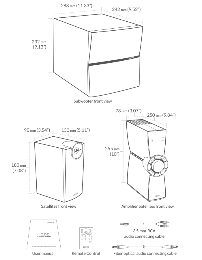 Boxe PC Edifier C2XB