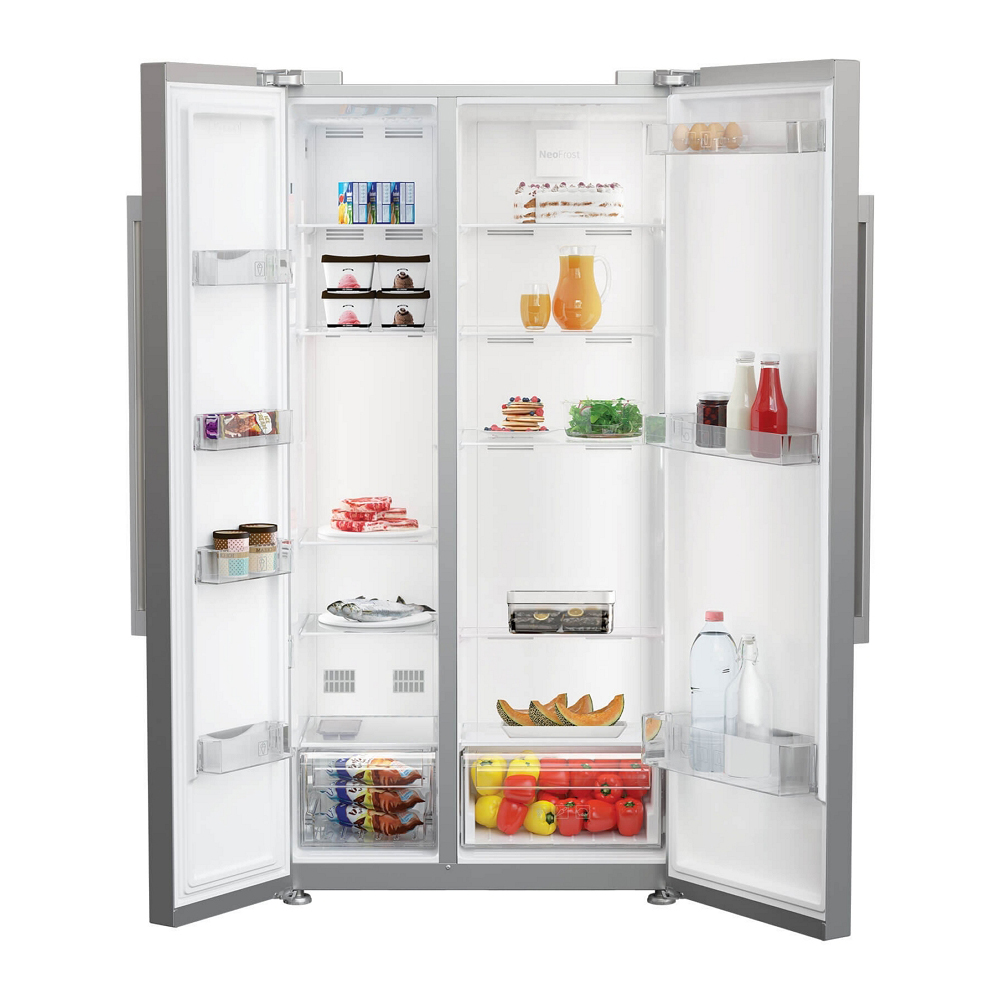 Frigider Side-by-Side Beko GNE64021XB / 580 l / 179 cm / F / Gri photo 2