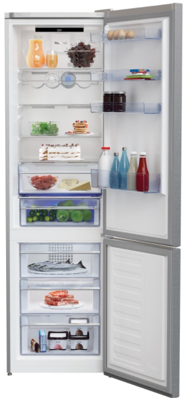 Холодильник двухдверный Beko RCNA406E40ZXB / 362 л / 203 см / A+++  photo 3