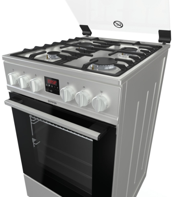 Plita de gaz Gorenje GI5321XF / 4 arzatoare / 50 cm / Inox photo 4