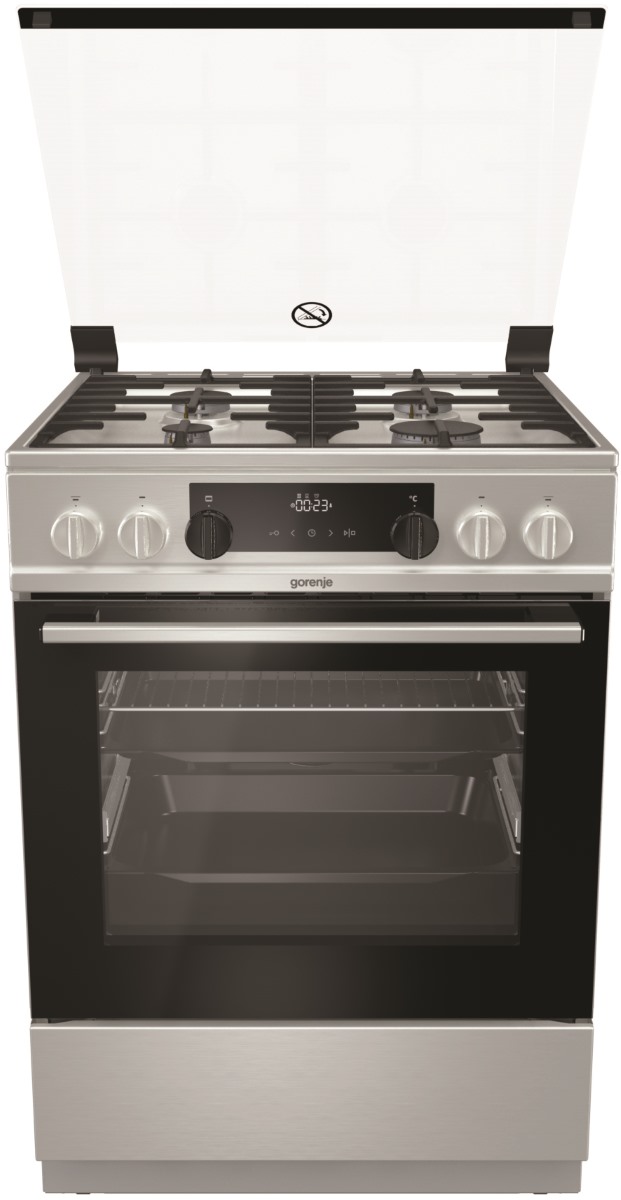 Газовая плита Gorenje K 6351 XF / 4 конфорок / 60 см / Нержавеющая сталь photo 1