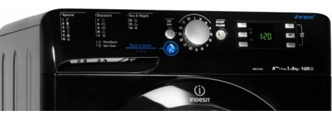 Стиральная машина Indesit XWE81483XKEU 8 кг / 1400 об/мин / A+++ / Черный photo 2